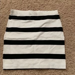 Striped power skirt